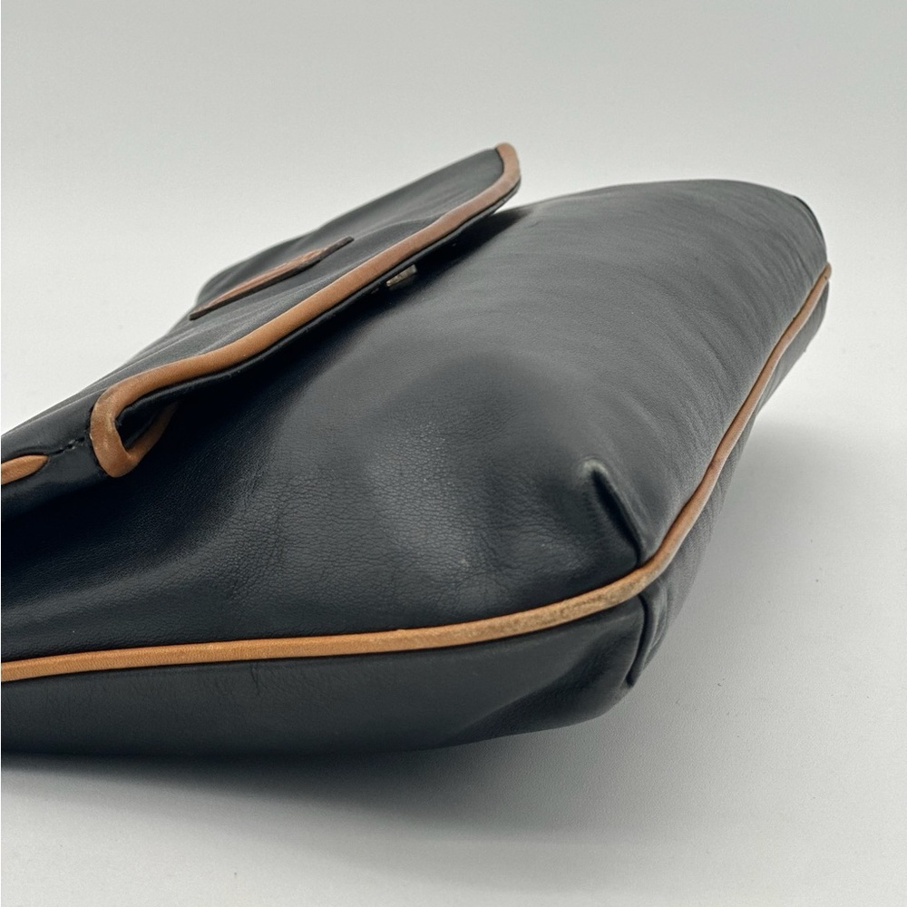 Celine Black and Tan Leather Clutch - Picture 10 of 16